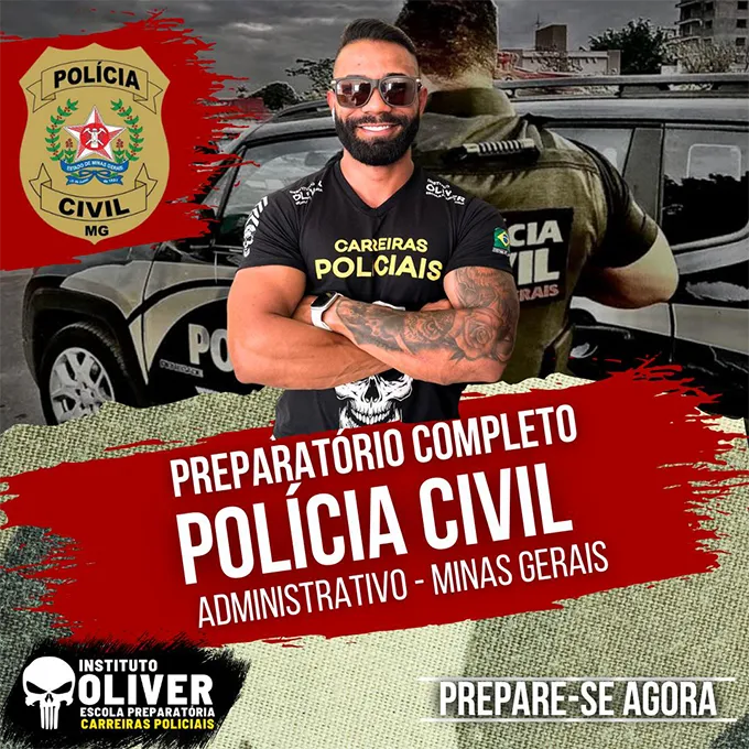 Capa do curso Polícia Civil de Minas Gerais Administrativo