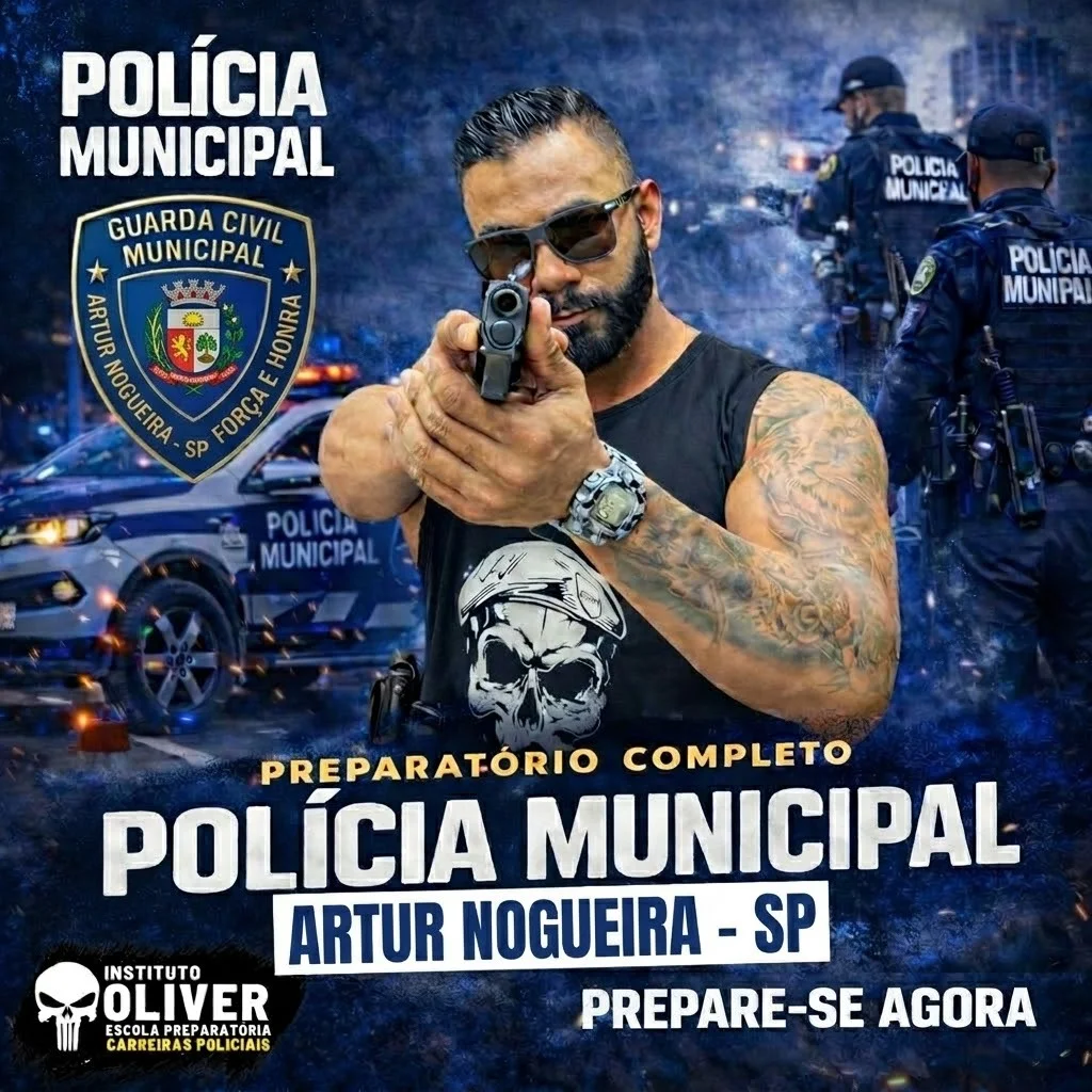 Capa do curso GCM Artur Nogueira - SP