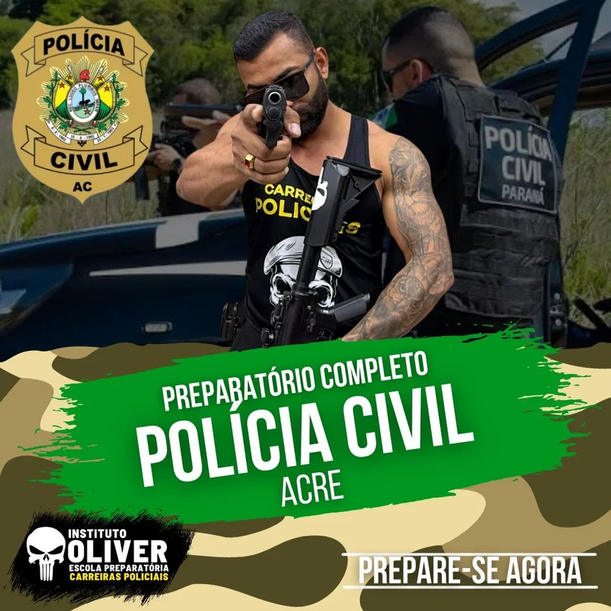 Capa do curso Polícia Civil do Acre