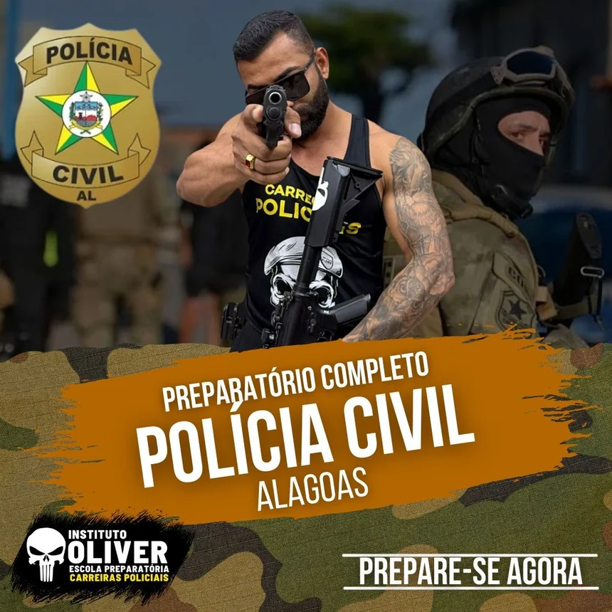 Capa do curso Polícia Civil de Alagoas