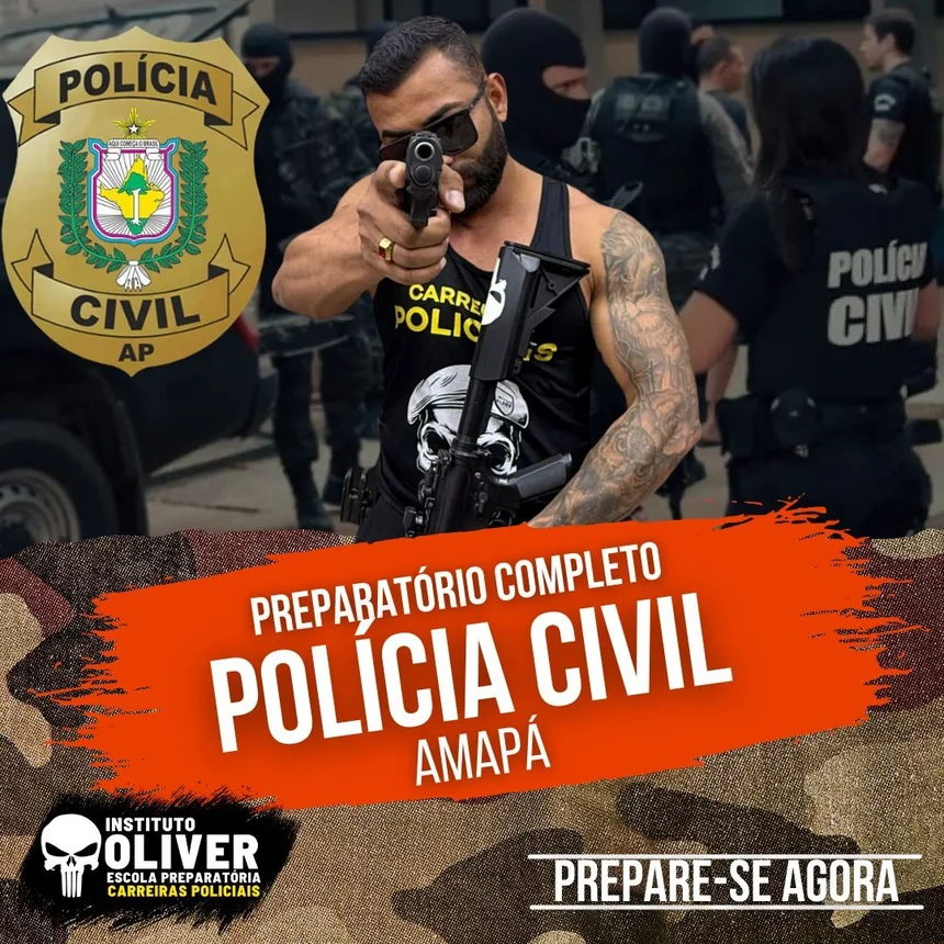 Capa do curso Polícia Civil do Amapá