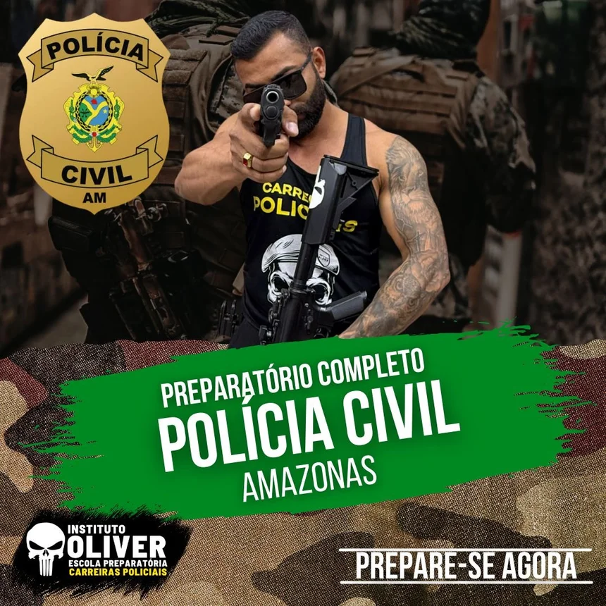 Capa do curso Polícia Civil do Amazonas