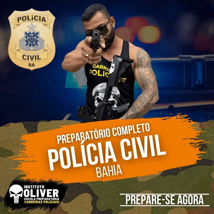 Capa do curso Polícia Civil da Bahia