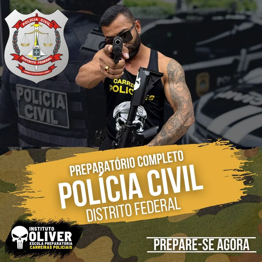 Capa do curso Polícia Civil do Distrito Federal