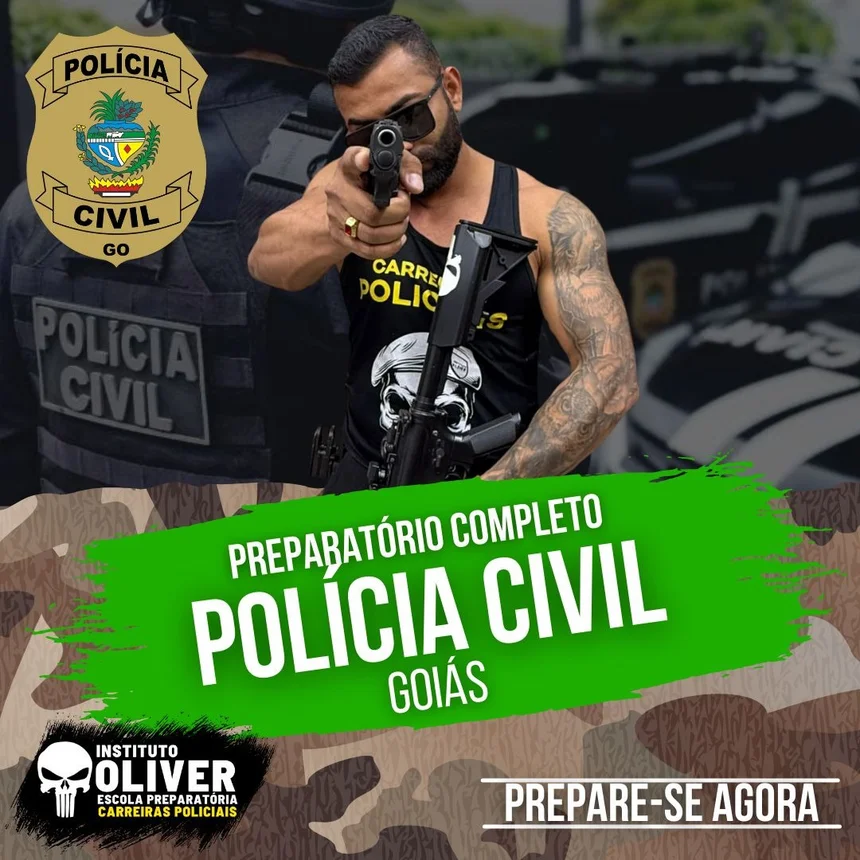 Capa do curso Polícia Civil de Goiás