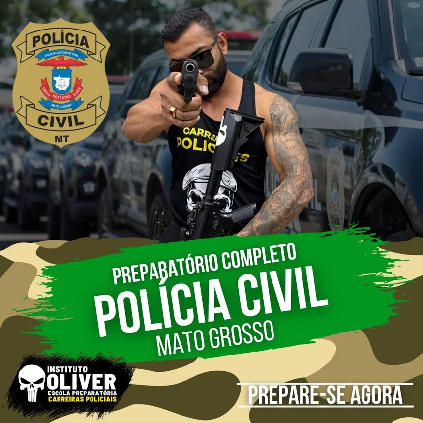 Capa do curso Polícia Civil do Mato Grosso