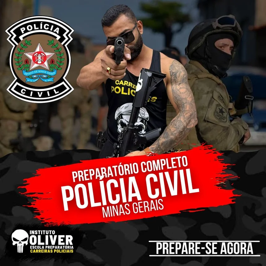 Capa do curso Polícia Civil de Minas Gerais