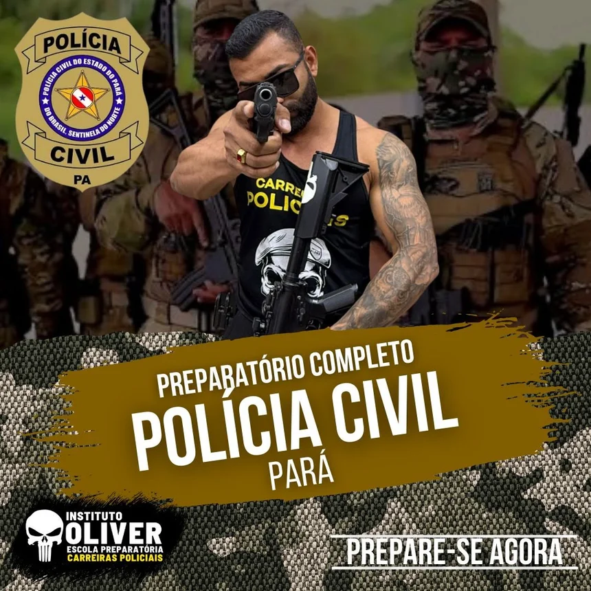 Capa do curso Polícia Civil do Pará