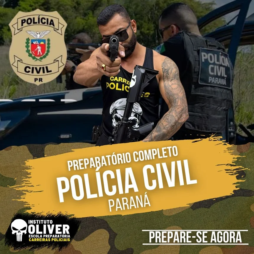 Capa do curso Polícia Civil do Paraná