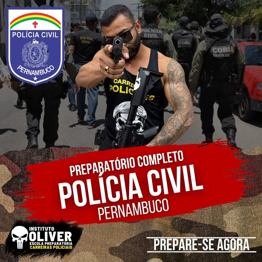 Capa do curso Polícia Civil de Pernambuco