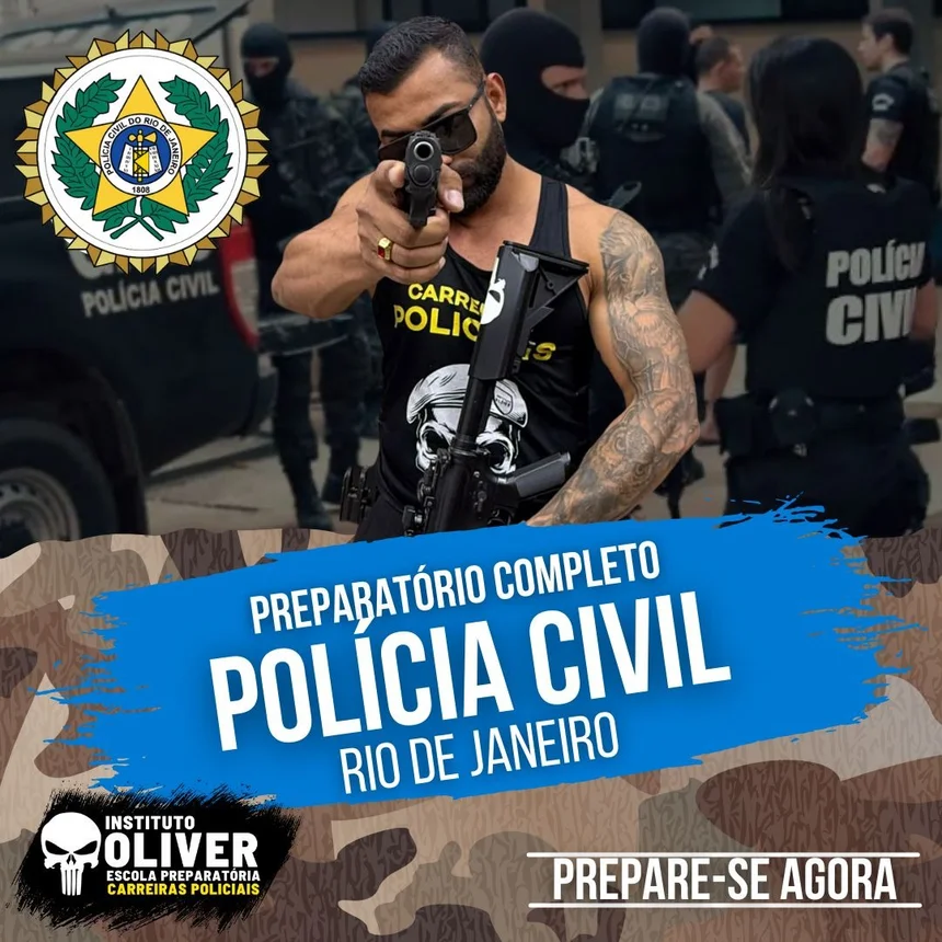 Capa do curso Polícia Civil do Rio de Janeiro