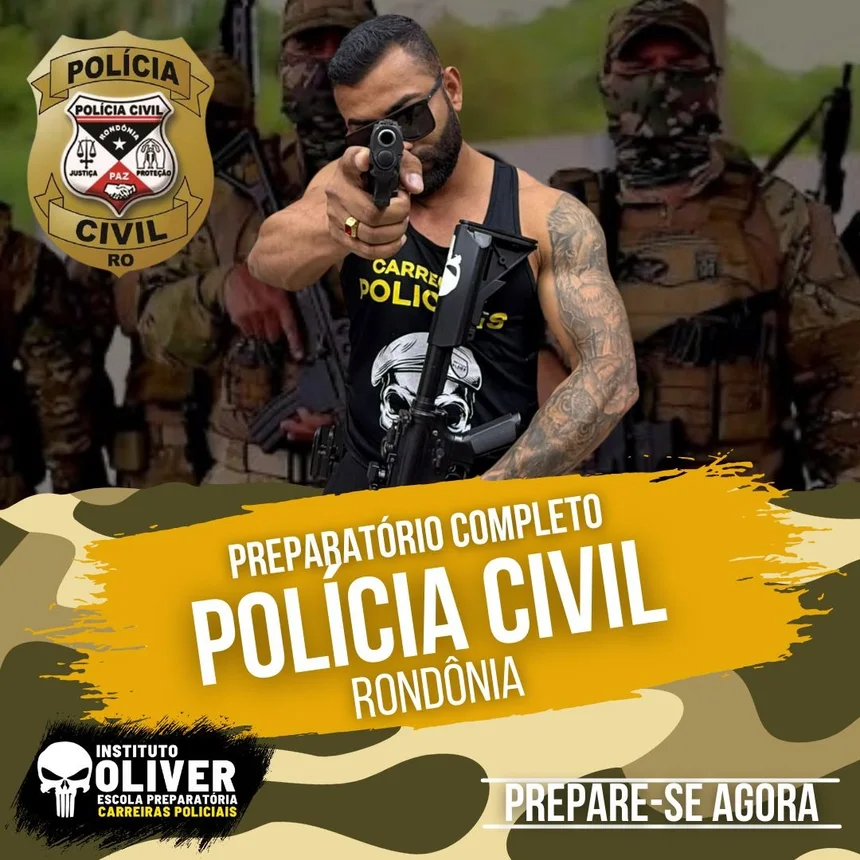 Capa do curso Polícia Civil de Rondônia