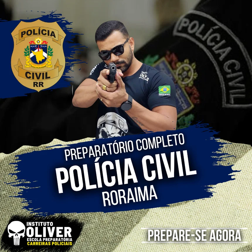 Capa do curso Polícia Civil de Roraima