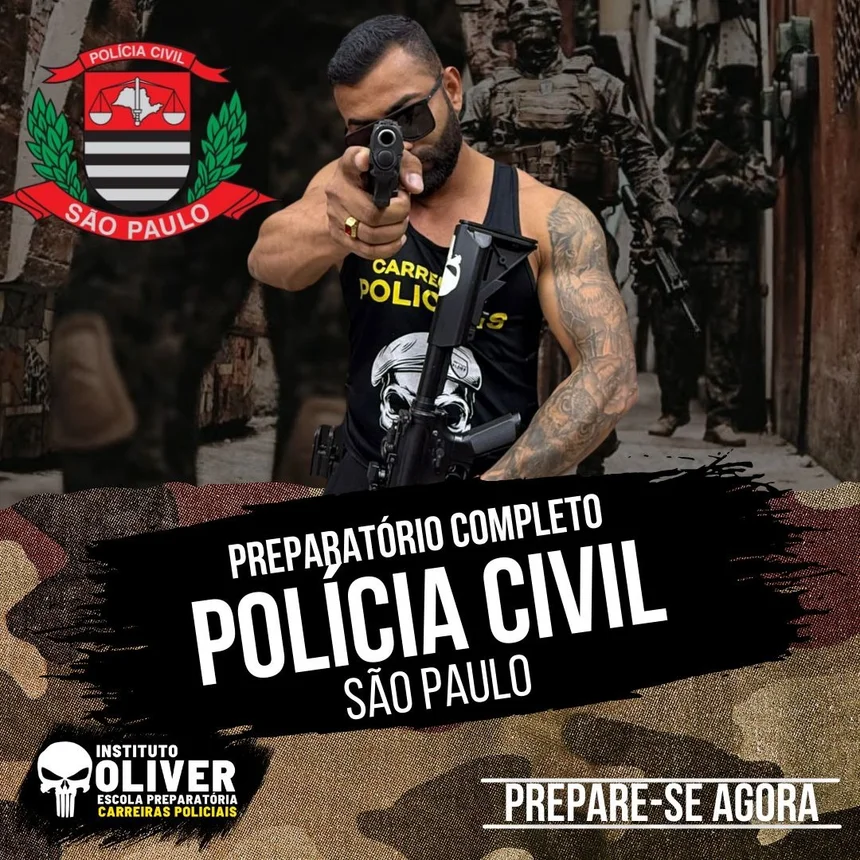 Capa do curso Polícia Civil de São Paulo