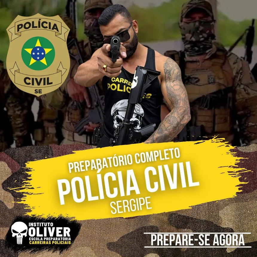 Capa do curso Polícia Civil do Sergipe