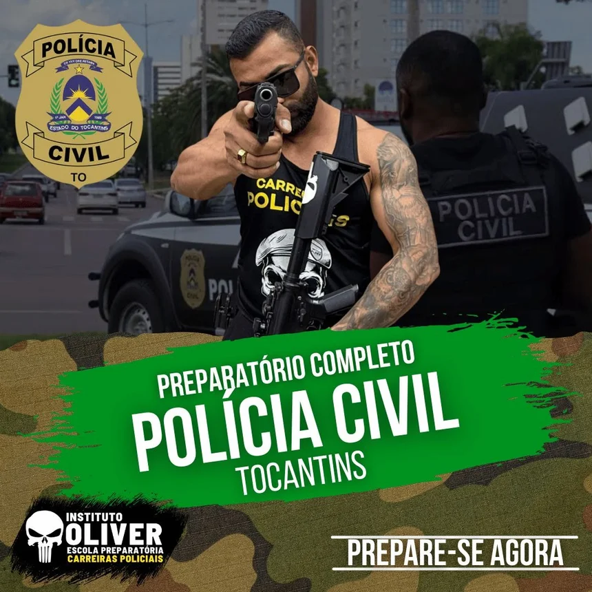 Capa do curso Polícia Civil do Tocantins