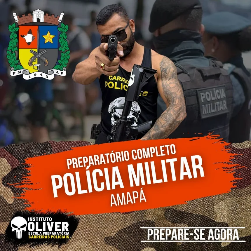 Capa do curso Polícia Militar do Amapá