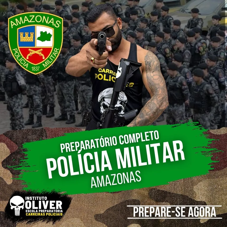 Capa do curso Polícia Militar do Amazonas