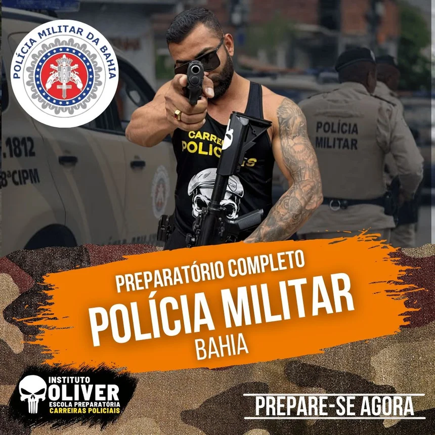 Capa do curso Polícia Militar da Bahia