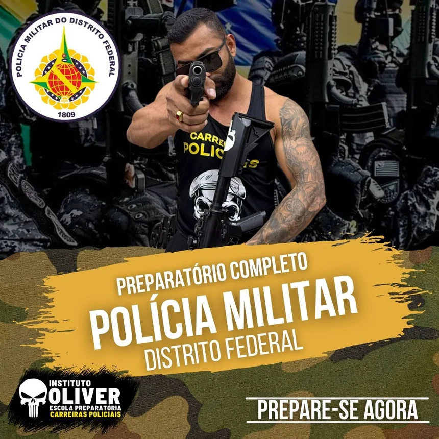 Capa do curso Polícia Militar do Distrito Federal