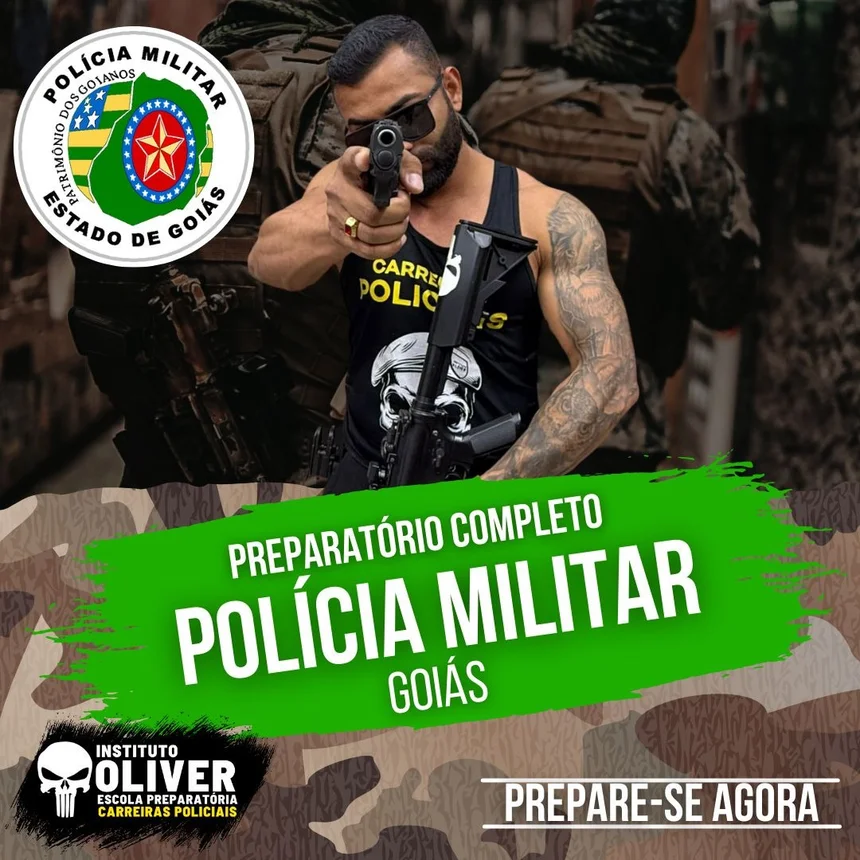 Capa do curso Polícia Militar de Goiás