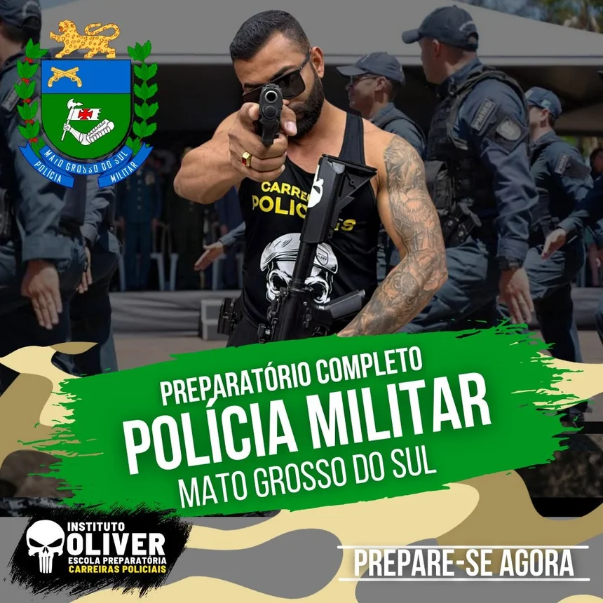 Capa do curso Polícia Militar do Mato Grosso do Sul