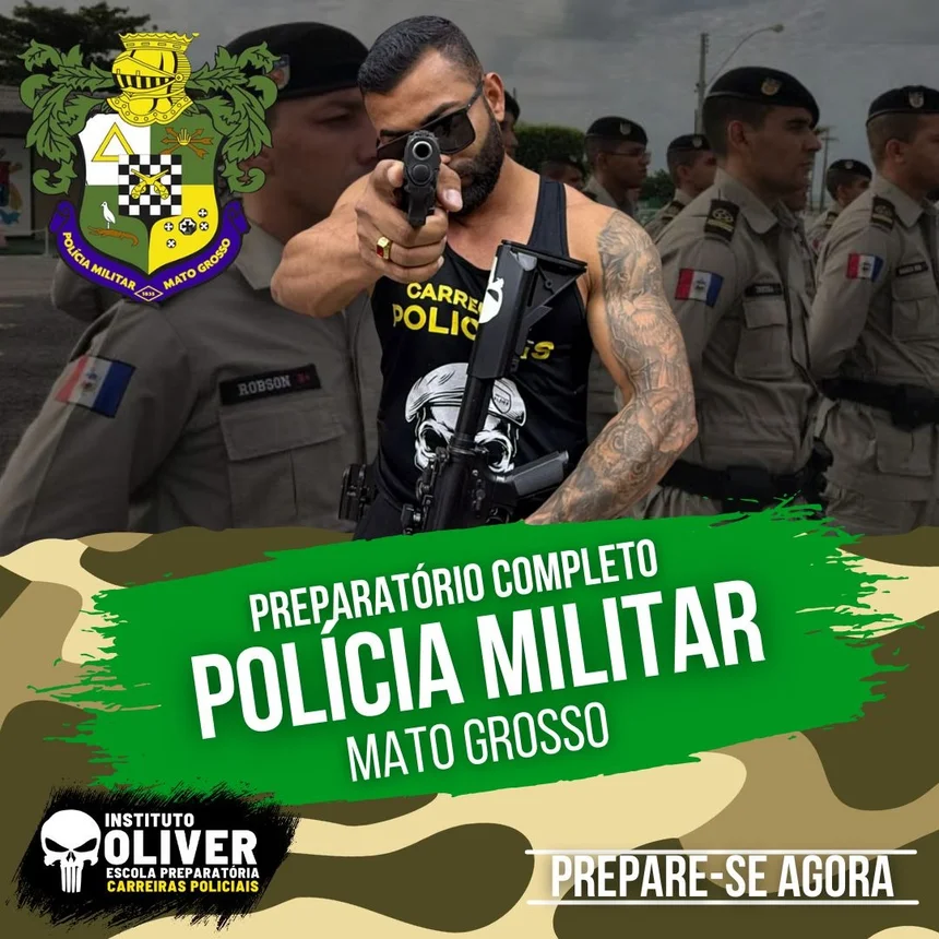 Capa do curso Polícia Militar do Mato Grosso