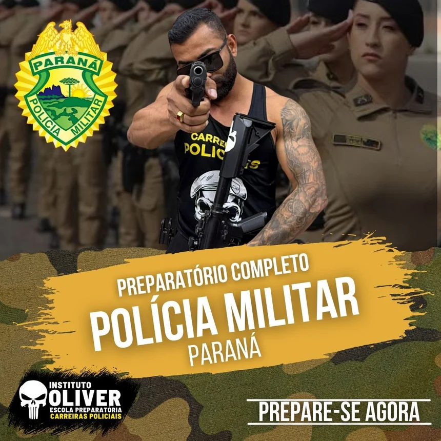 Capa do curso Polícia Militar do Paraná