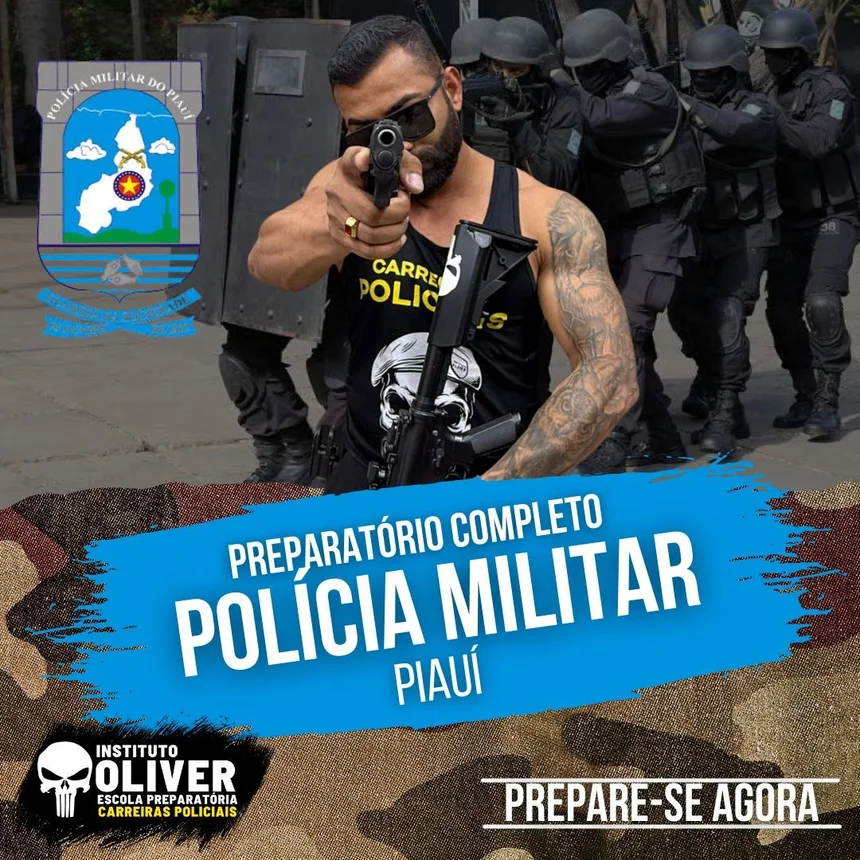 Capa do curso Polícia Militar do Piauí
