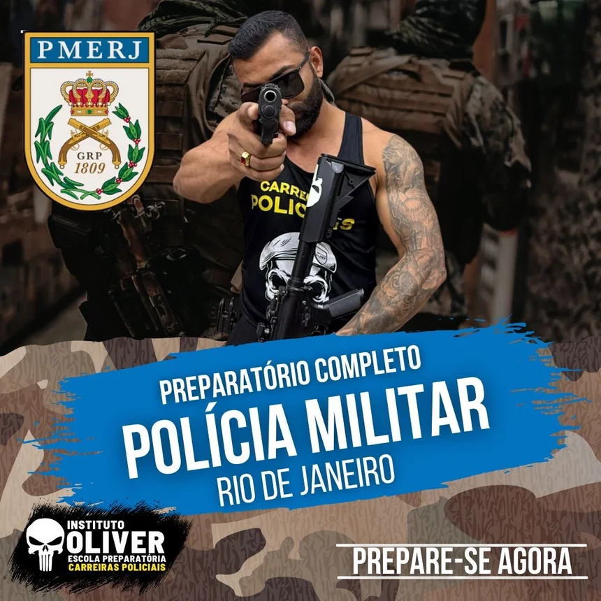Capa do curso Polícia Militar do Rio de Janeiro