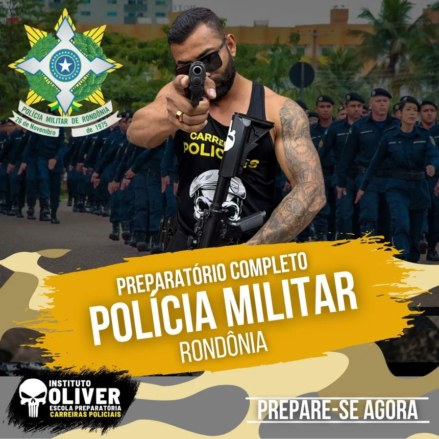 Capa do curso Polícia Militar de Rondônia