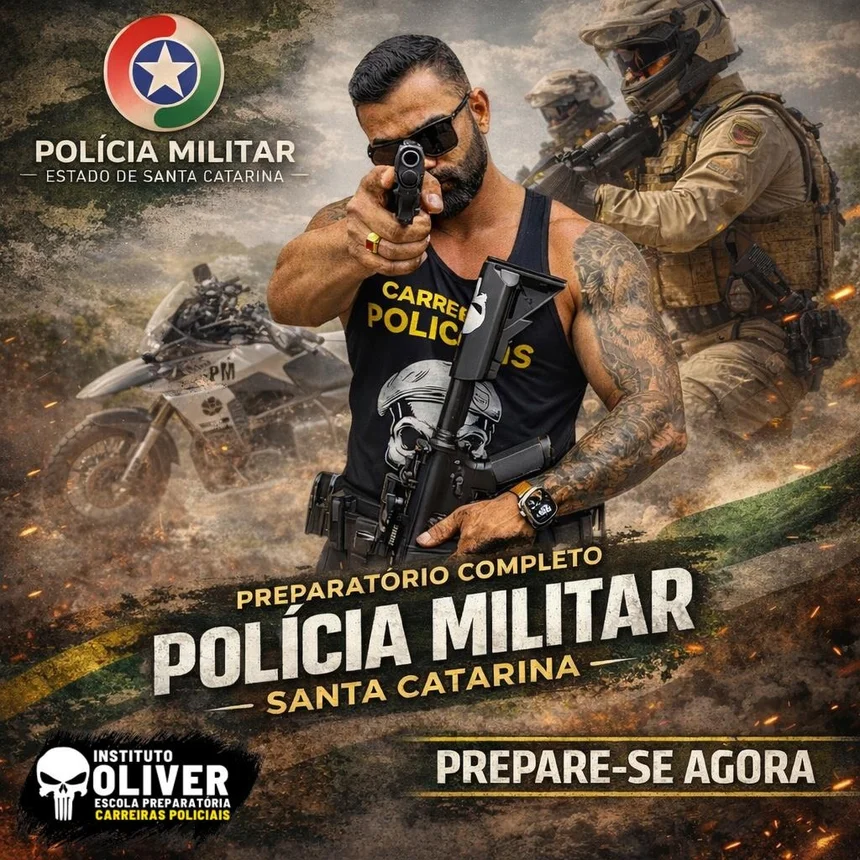 Capa do curso Polícia Militar de Santa Catarina