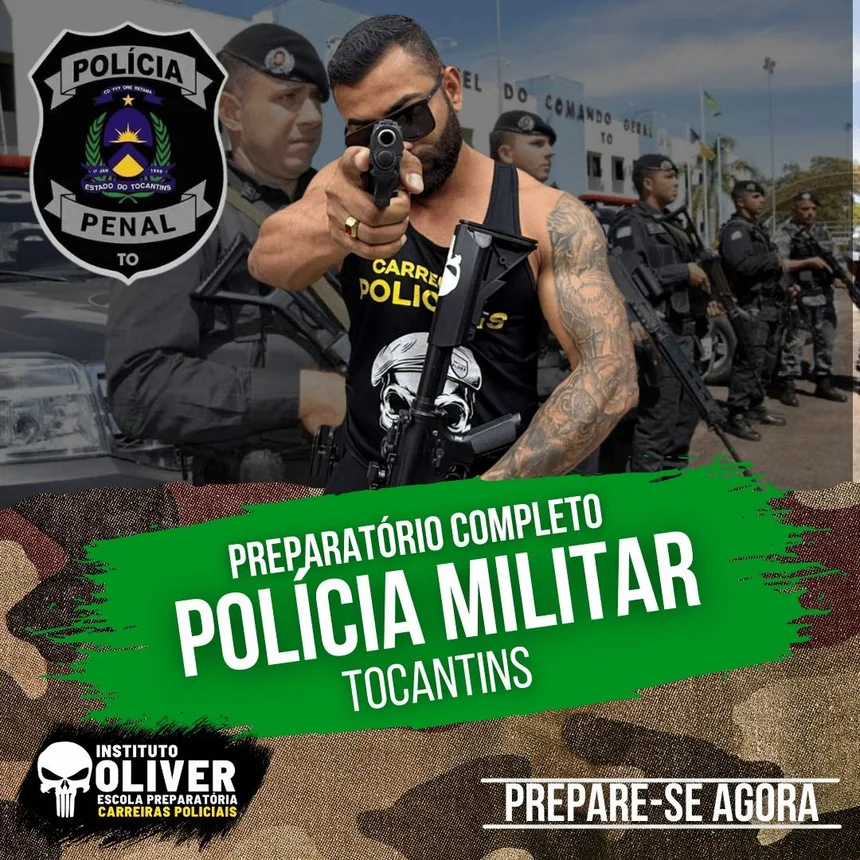 Capa do curso Polícia Militar do Tocantins