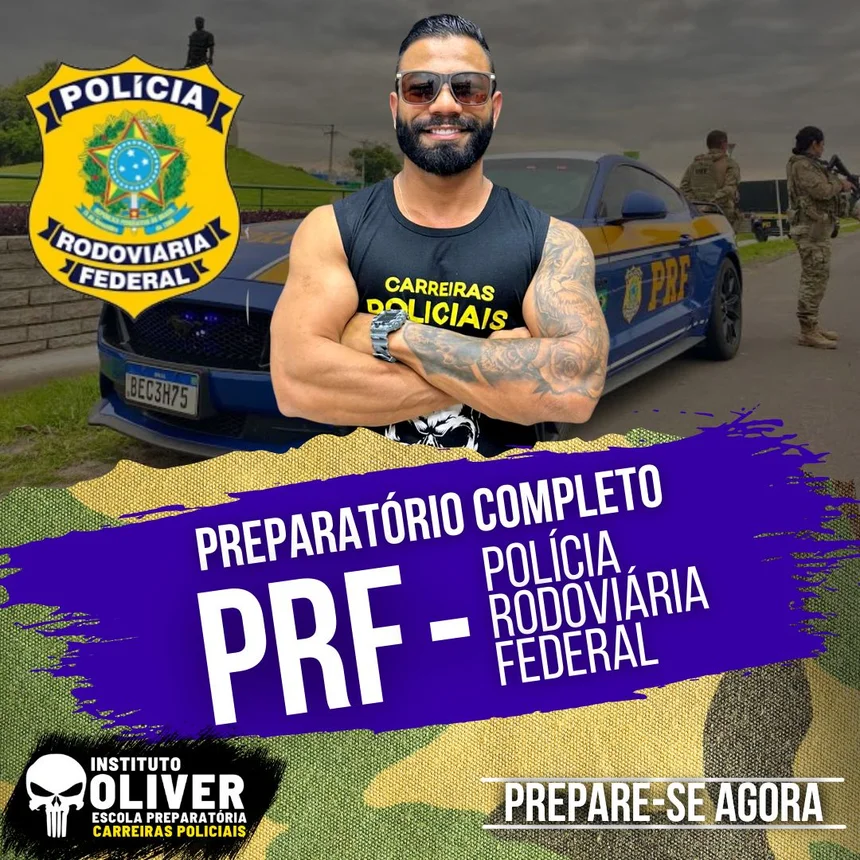 Capa do curso Polícia Rodoviária Federal
