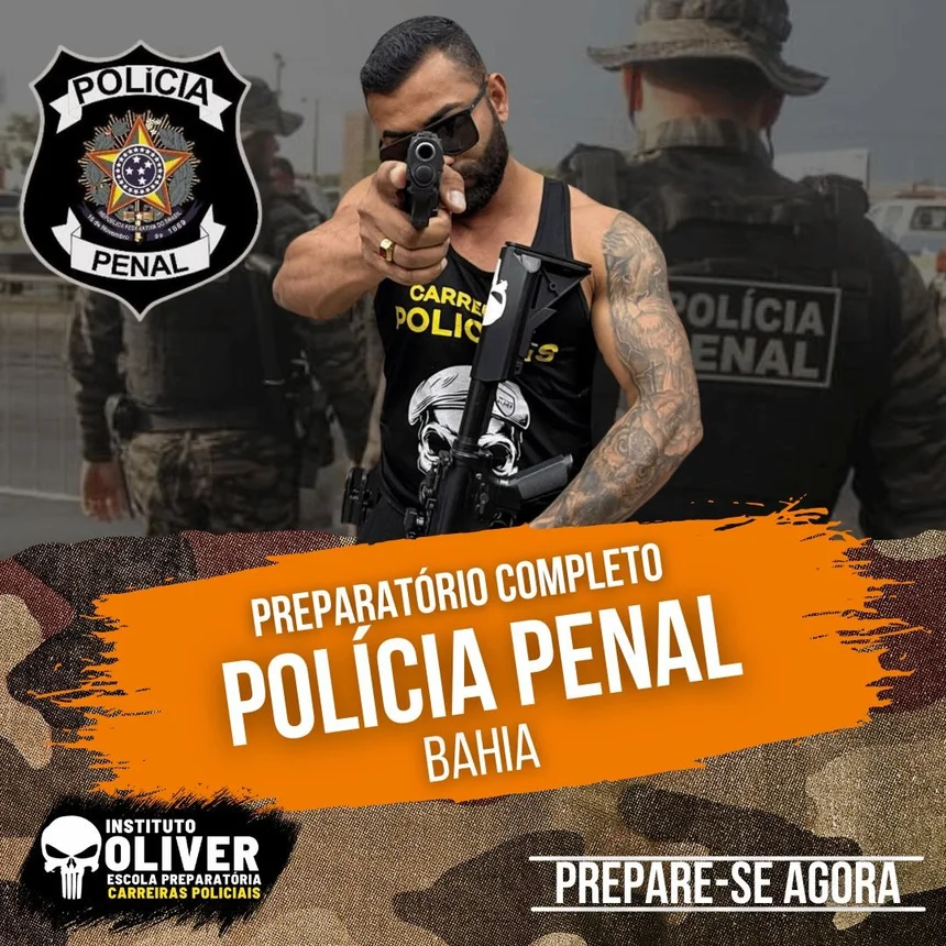 Capa do curso Polícia Penal da Bahia