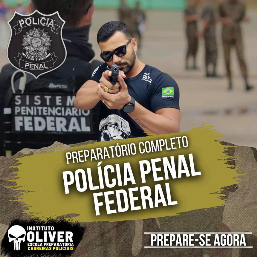 Capa do curso Polícia Penal Federal DEPEN