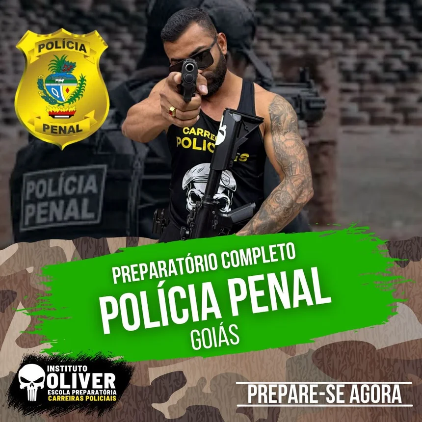 Capa do curso Polícia Penal de Goiás