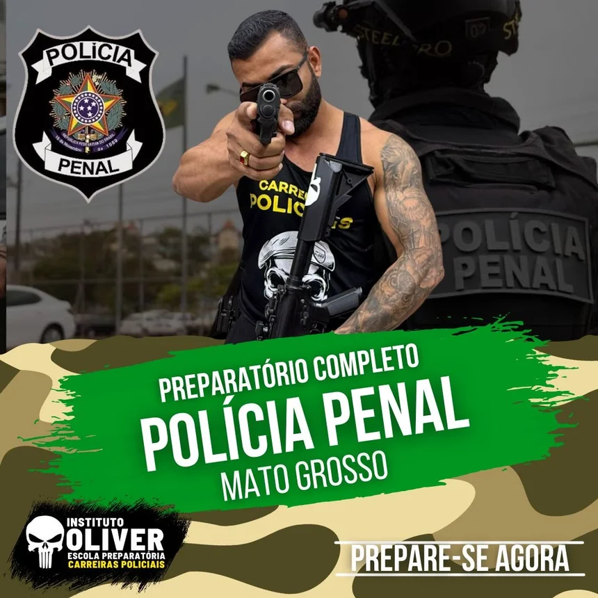 Capa do curso Polícia Penal do Mato Grosso