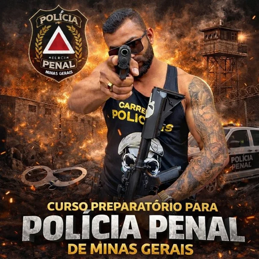 Capa do curso Polícia Penal de Minas Gerais