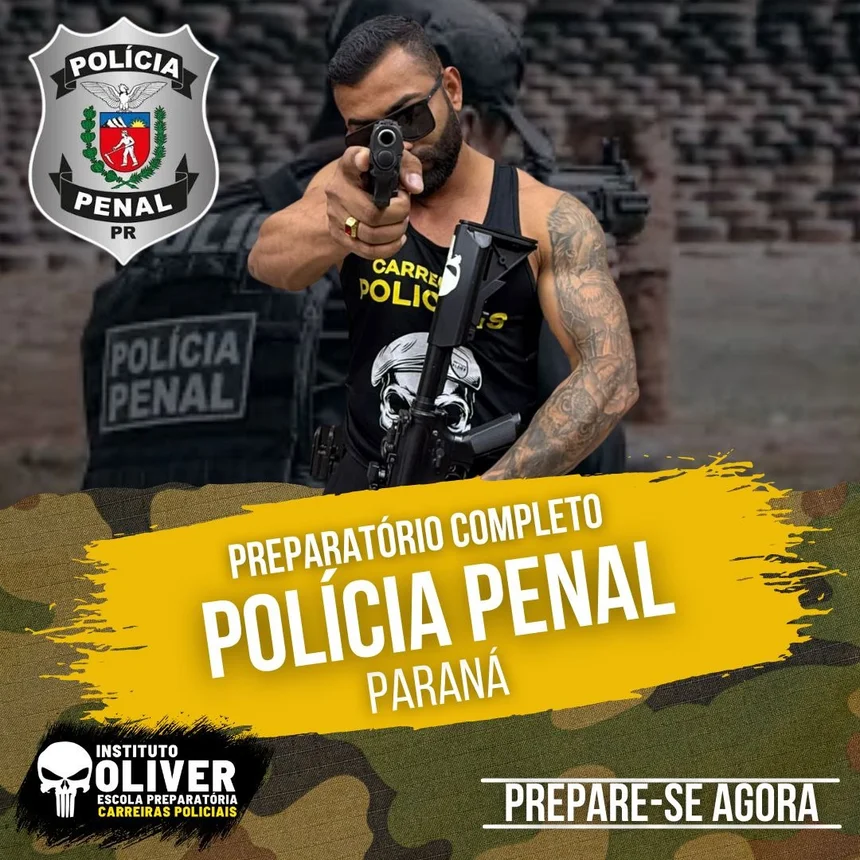 Capa do curso Polícia Penal do Paraná