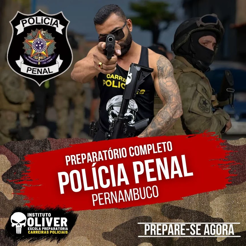 Capa do curso Polícia Penal do Pernambuco