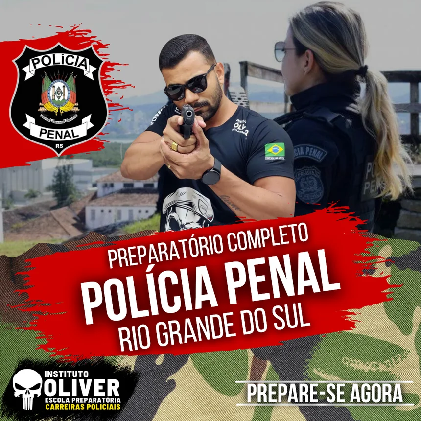 Capa do curso Polícia Penal do Rio Grande do Sul