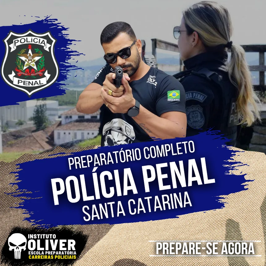 Capa do curso Polícia Penal de Santa Catarina