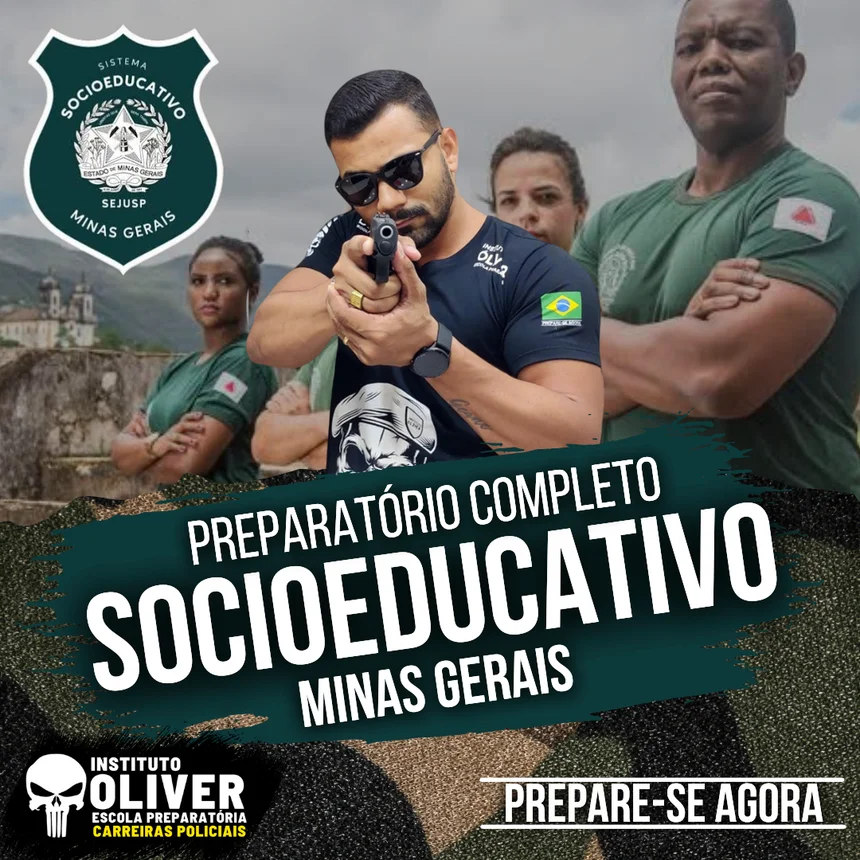 Capa do curso Polícia Penal de Minas Gerais Socioeducativo