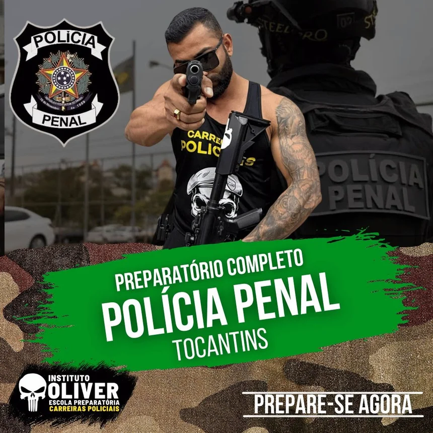 Capa do curso Polícia Penal do Tocantins