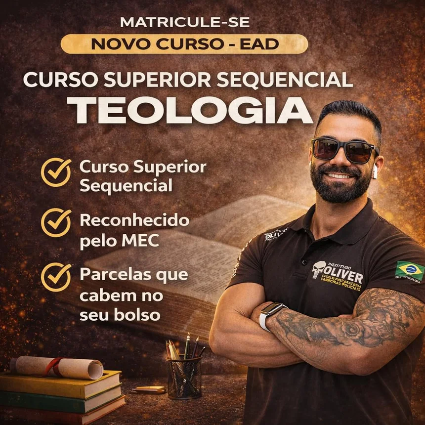 Capa do curso Superior Sequencial em Teologia