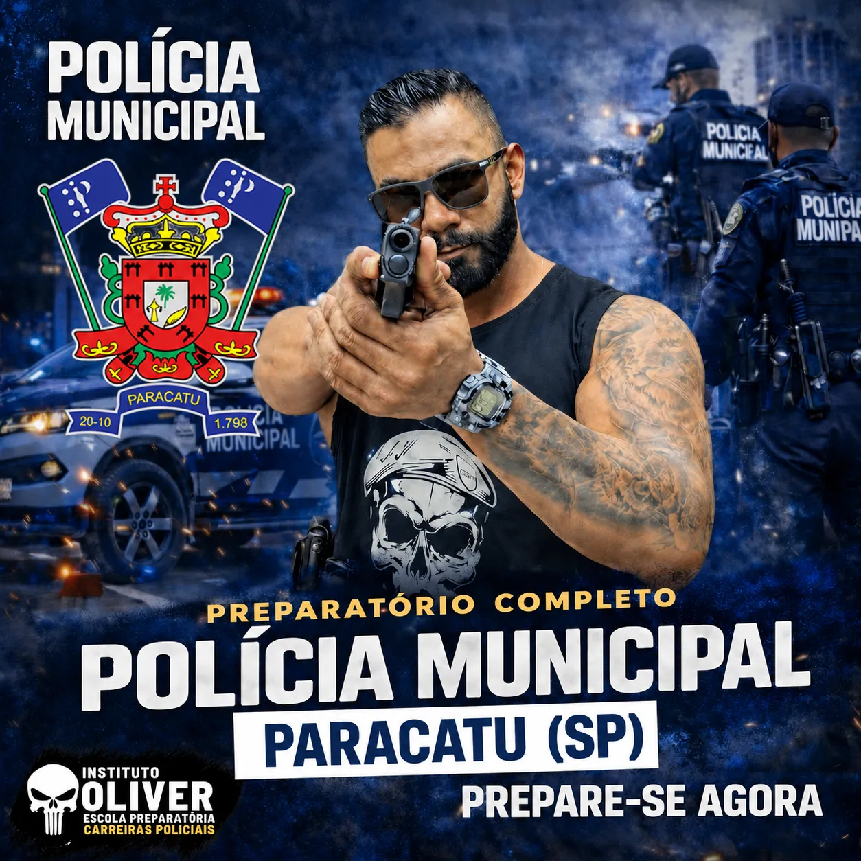 Capa do curso GCM Paracatu - SP